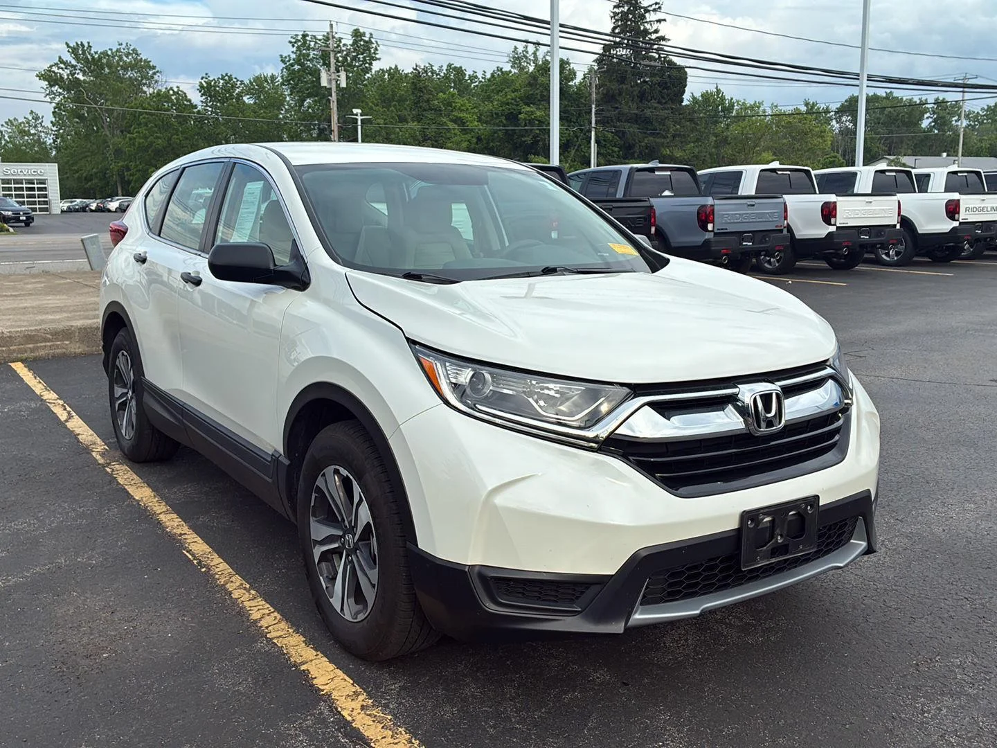 Used 2018 White Diamond Pearl Honda LX image 13