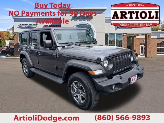 Used 2022 Gray Jeep Unlimited Sport S image 1
