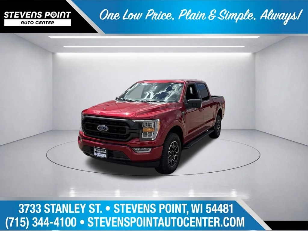Used 2022 Rapid Red Metallic Tinted Clearcoat Ford XLT image 1