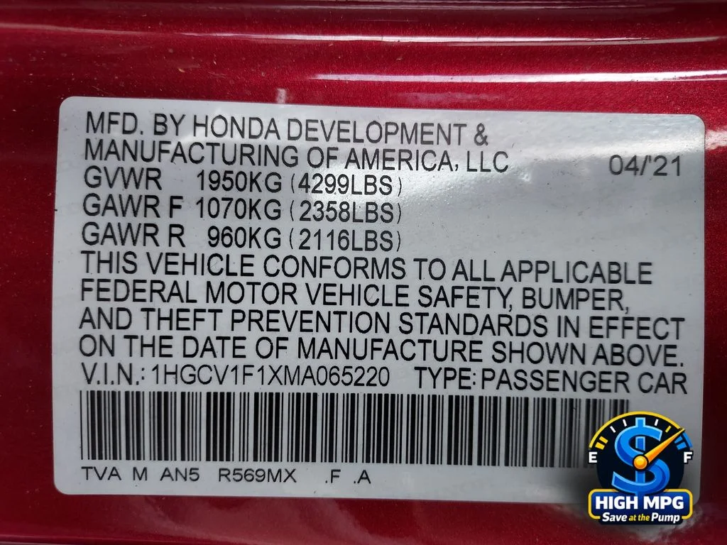 2021 Honda Accord LX - Photo 35