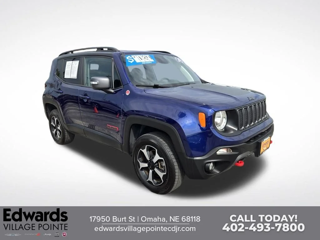 Used 2020 Blue Jeep Trailhawk image 1