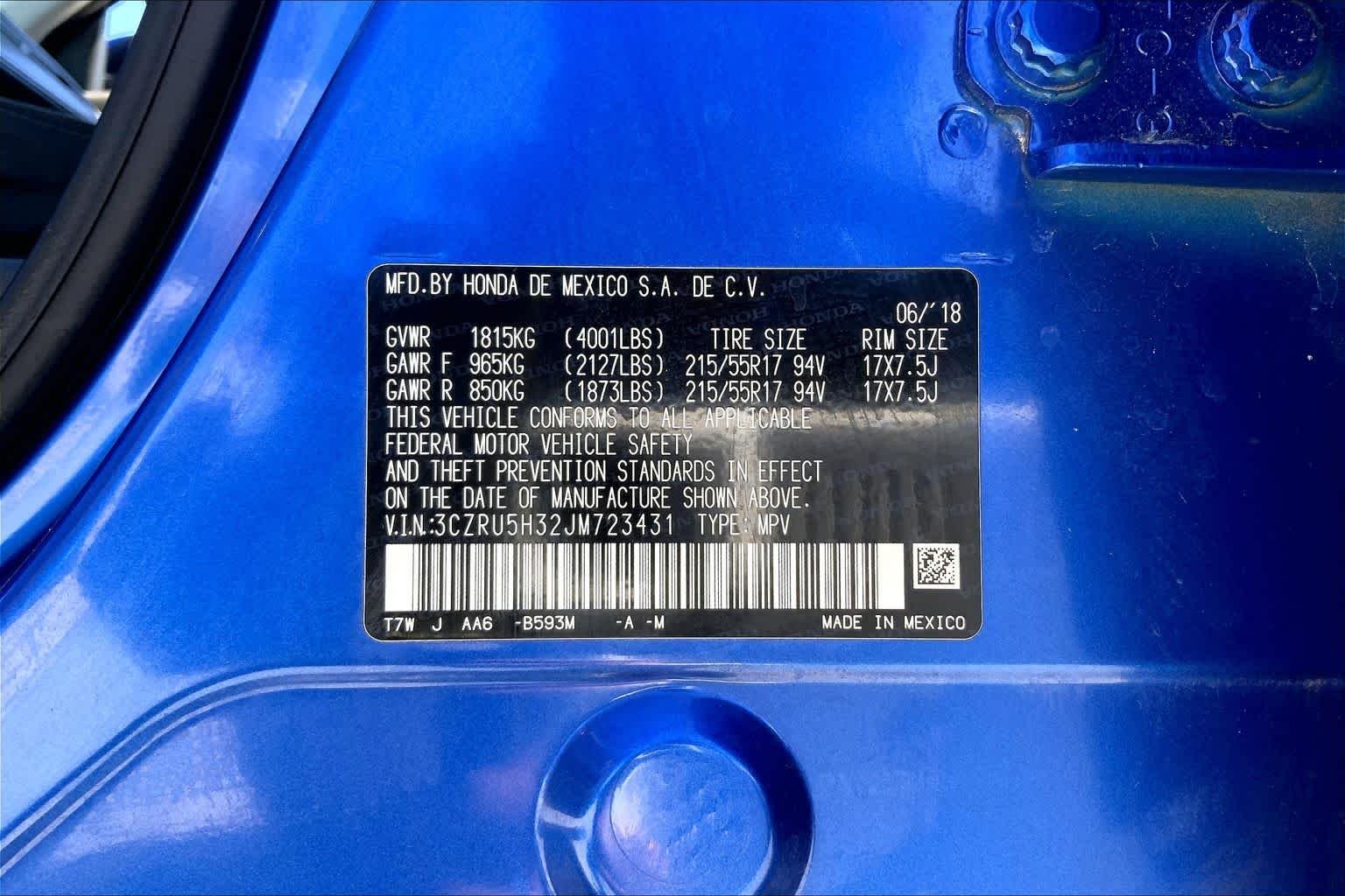 Used 2018 Aegean Blue Metallic Honda LX image 36