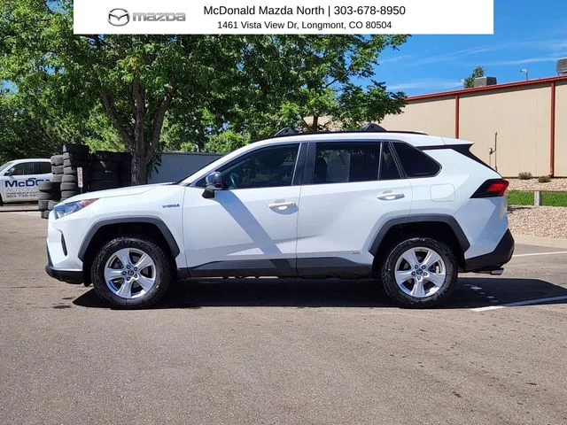 Used 2019 White Toyota LE image 2
