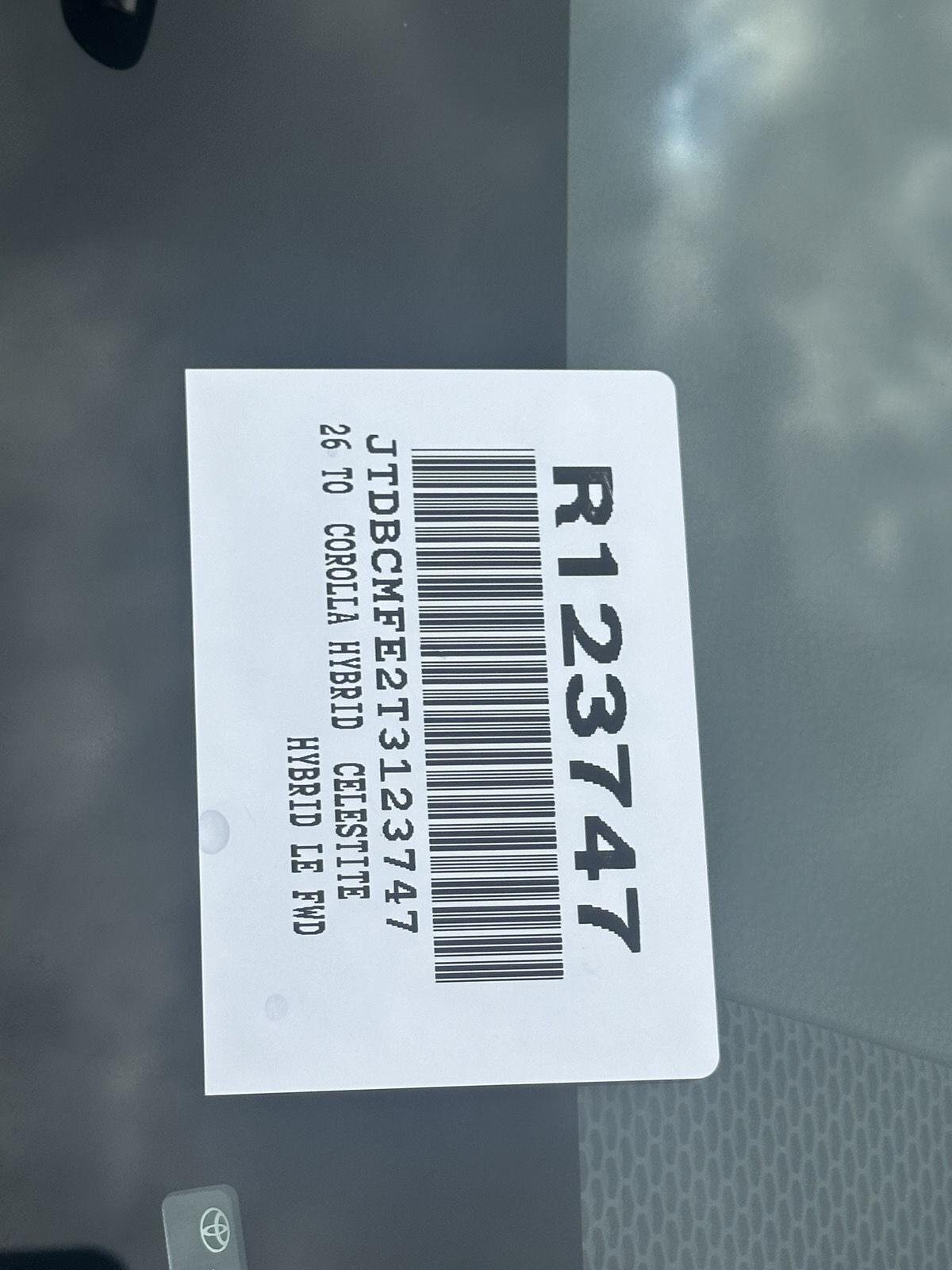 Used 2026 Celestite Toyota Hybrid LE image 14