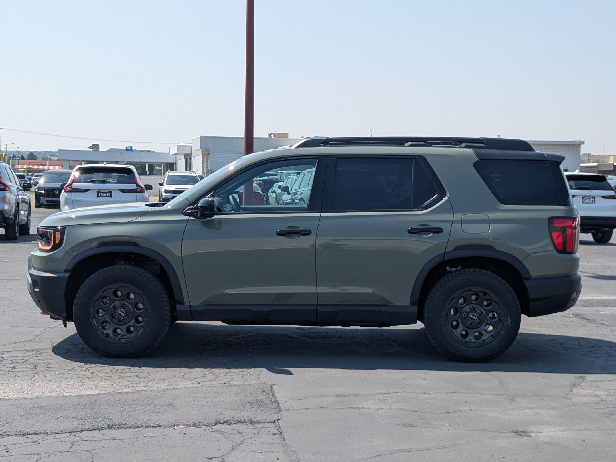 New 2026 Ash Green Metallic Honda TrailSport Elite Blackout image 7