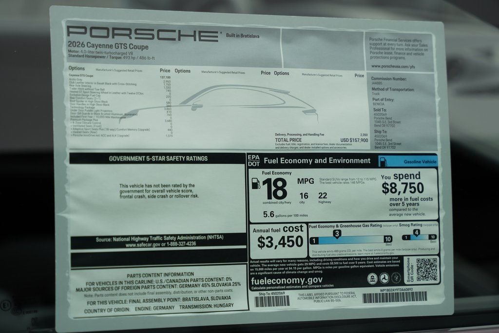 2026 Porsche Cayenne Coupe GTS - Photo 34