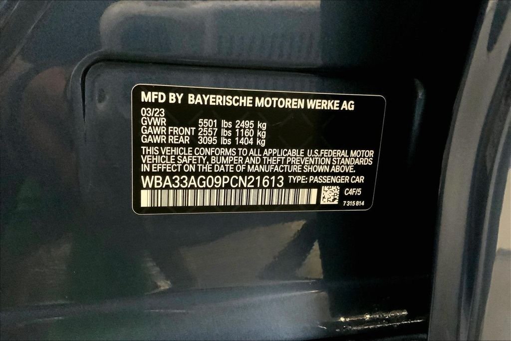 Certified Used 2023 Arctic Race Blue Metallic BMW  image 32