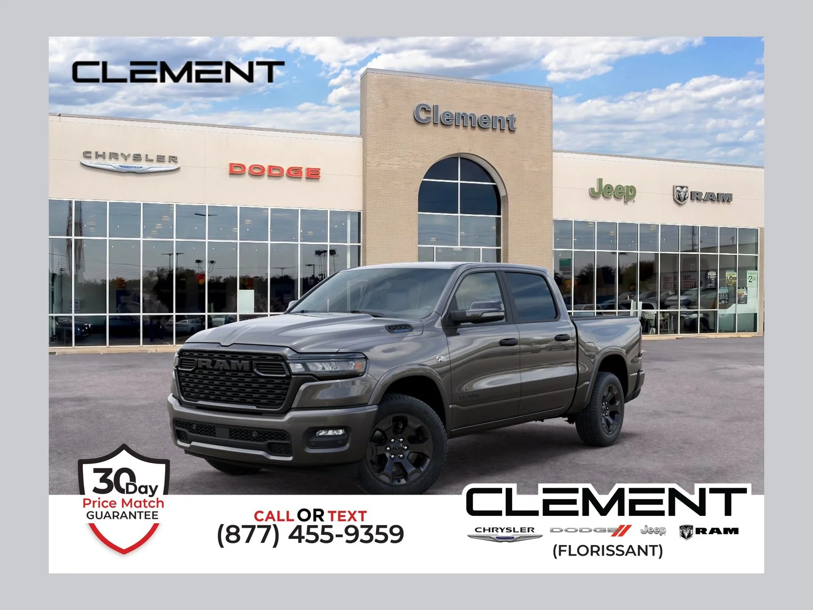 New 2026 Granite Crystal Metallic Clear-Coat Exterior Paint RAM Big Horn/Lone Star image 1