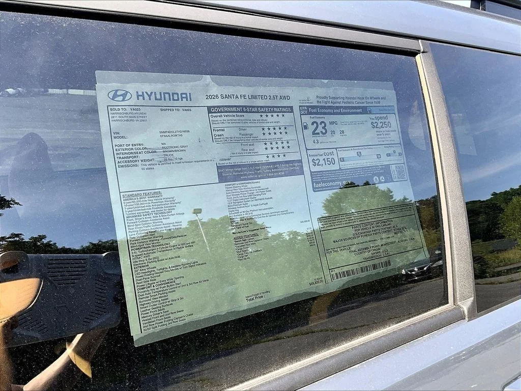 New 2026 Gray Hyundai Limited image 13