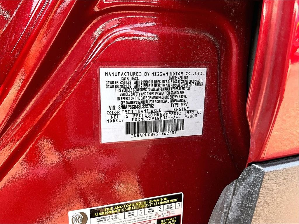 Certified Used 2025 Red Nissan SV image 33