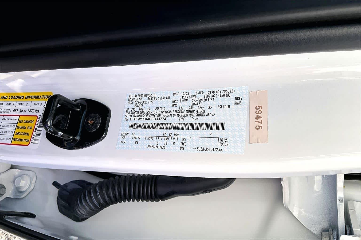 Used 2023 Star White Metallic Tri-Coat Ford Platinum image 35