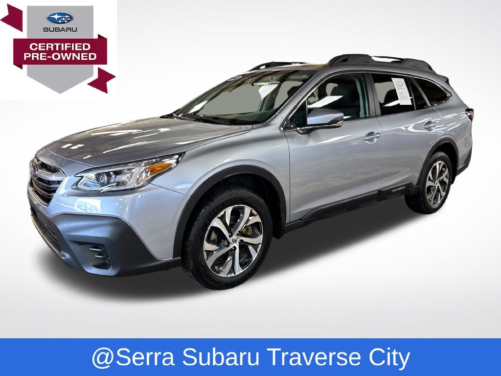 Certified Used 2022 Silver Subaru Limited image 1