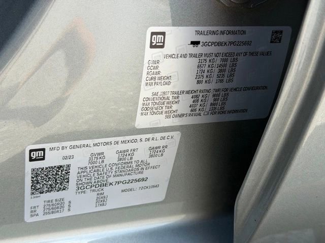 Certified Used 2023 Sterling Gray Metallic Chevrolet Custom image 22