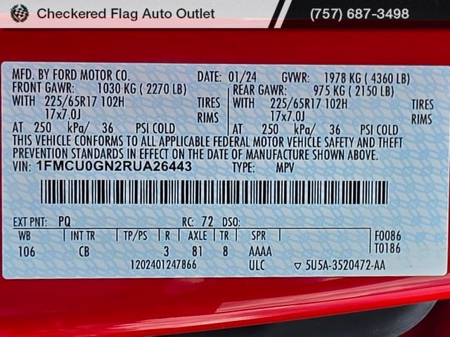 Used 2024 Race Red Ford Active image 28