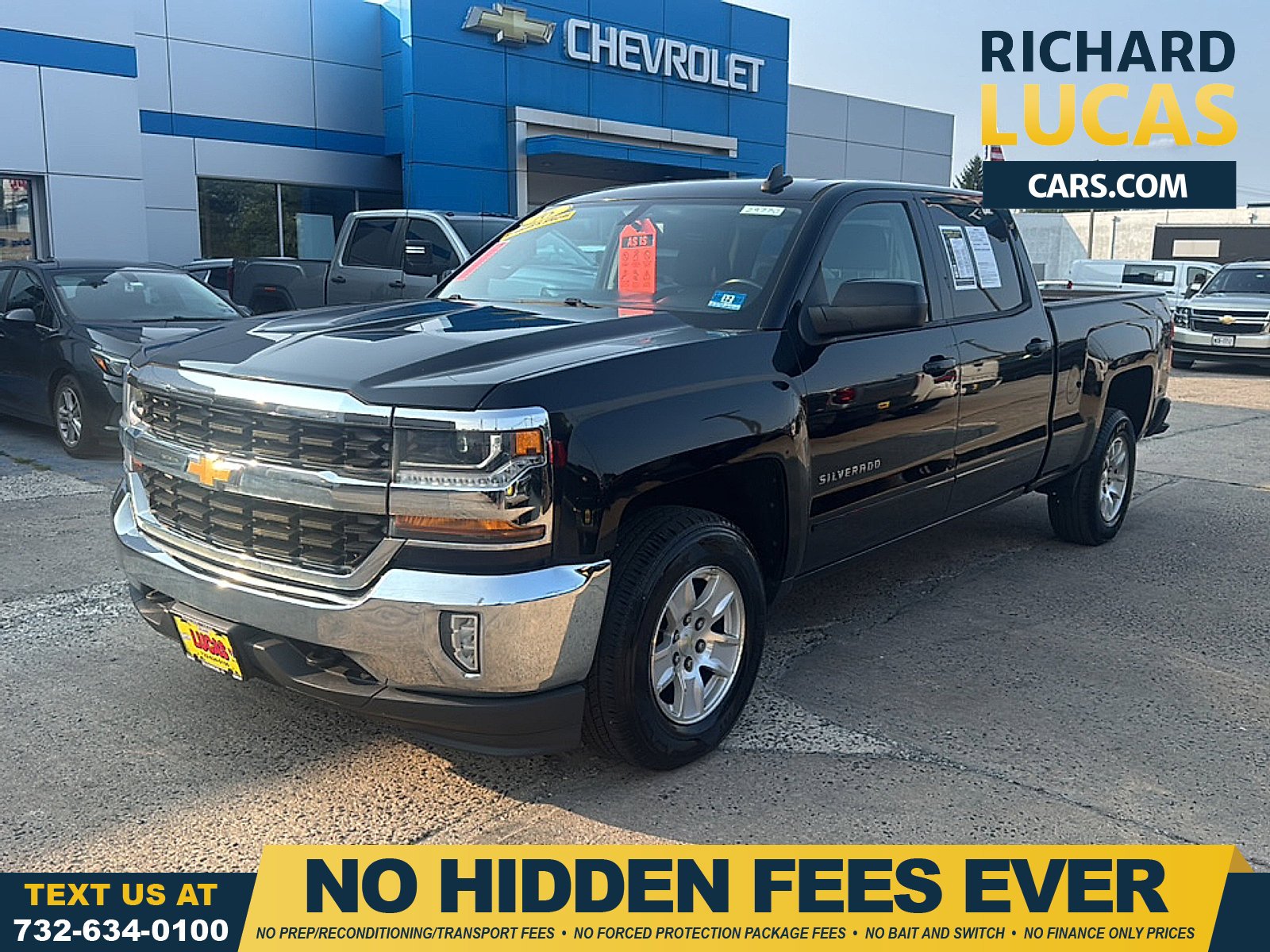 Black 2016 Chevrolet Silverado 1500 Pickup Truck Four-Wheel Drive 