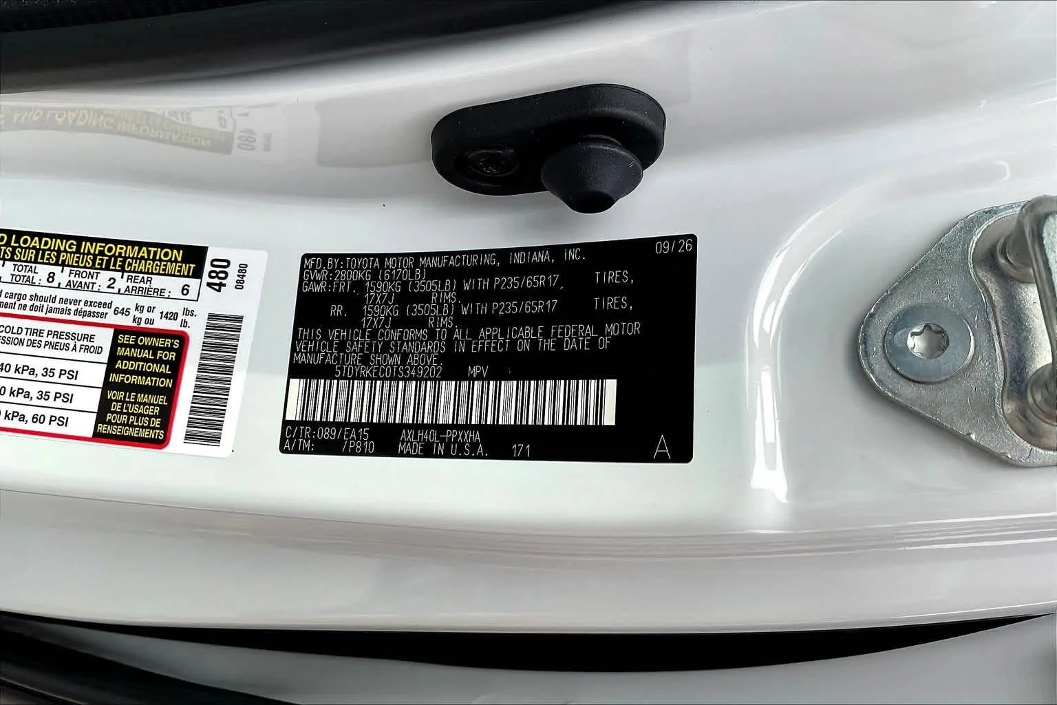 New 2026 Wind Chill Pearl Toyota XLE image 19
