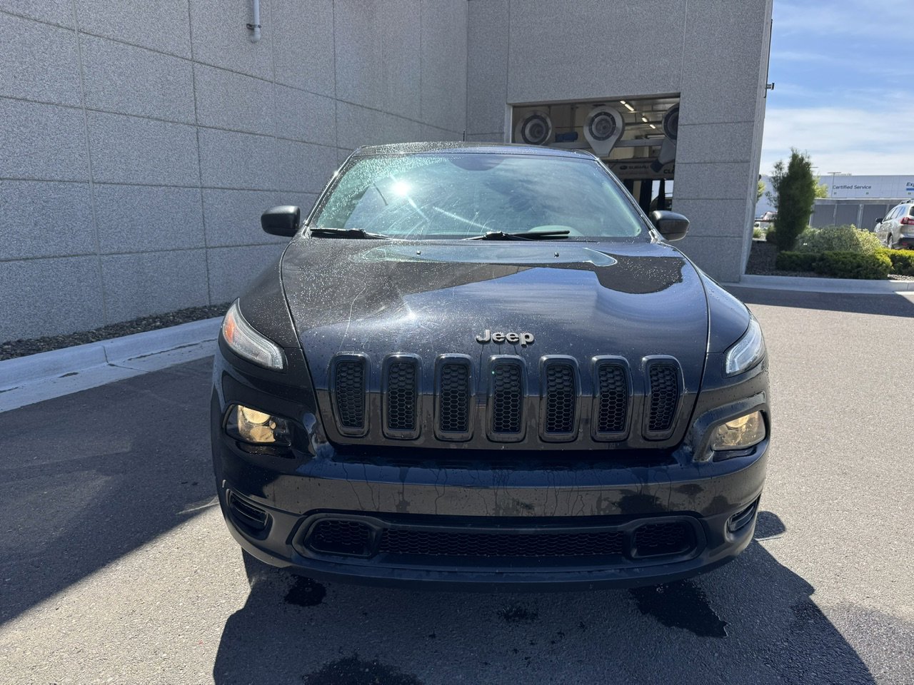 Used 2017 Diamond Black Crystal Pearlcoat Jeep Sport image 2