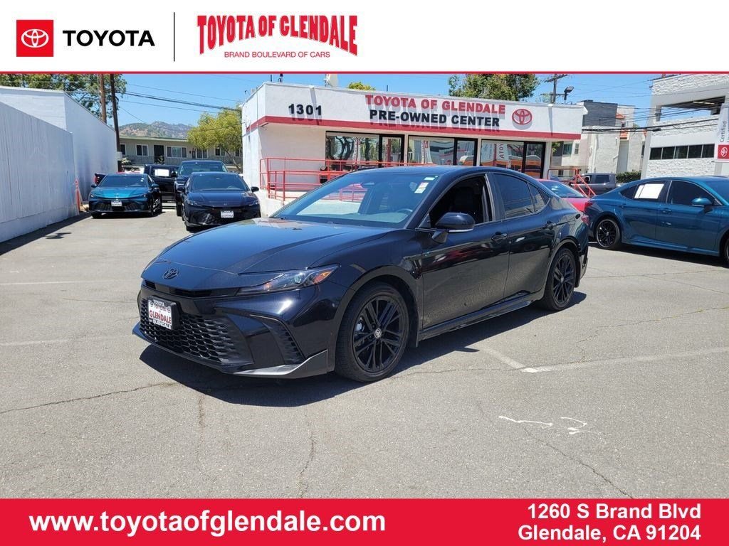 Used 2025 Midnight Black Metallic Toyota SE image 1