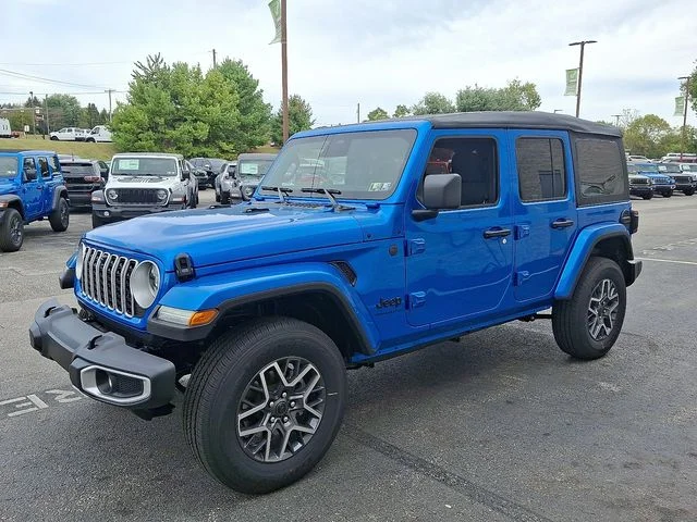 New 2025 Blue Jeep Sahara image 3