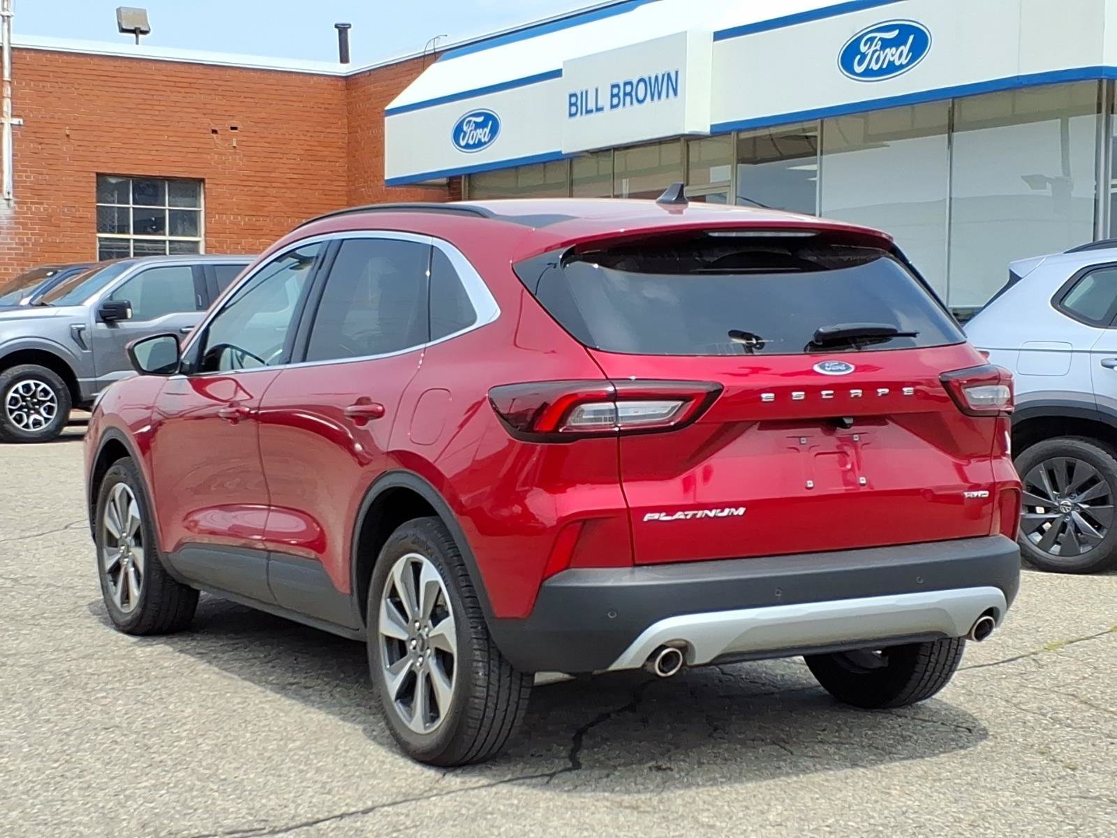 Certified Used 2024 Rapid Red Metallic Tinted Clearcoat Ford Platinum image 2