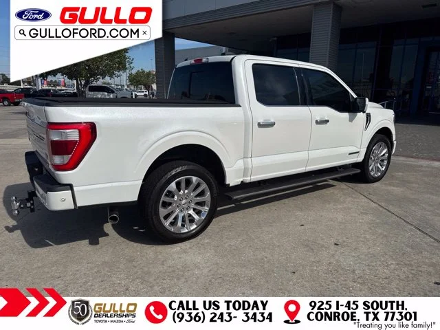 Used 2023 Star White Metallic Tri-Coat Ford Limited image 3