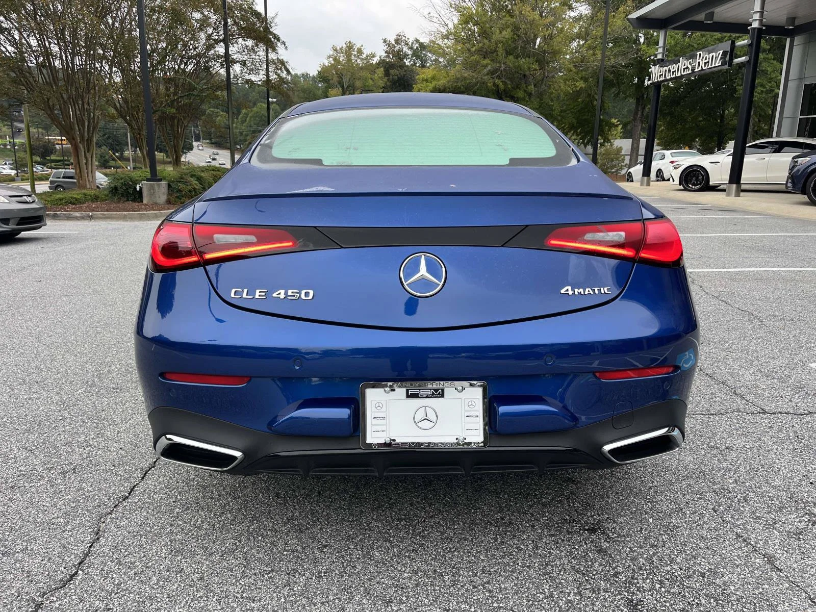 Certified Used 2025 Sterling Blue Metallic Mercedes-Benz CLE 450 4MATIC® Coupe image 8