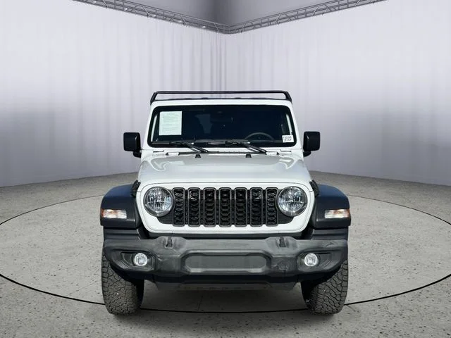 Used 2024 Bright White Clearcoat Jeep Sport S image 4