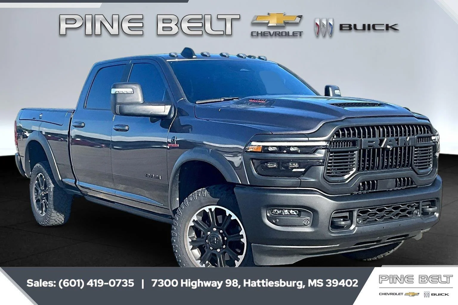 Used 2025 Granite Crystal Metallic Clearcoat Ram Rebel image 1