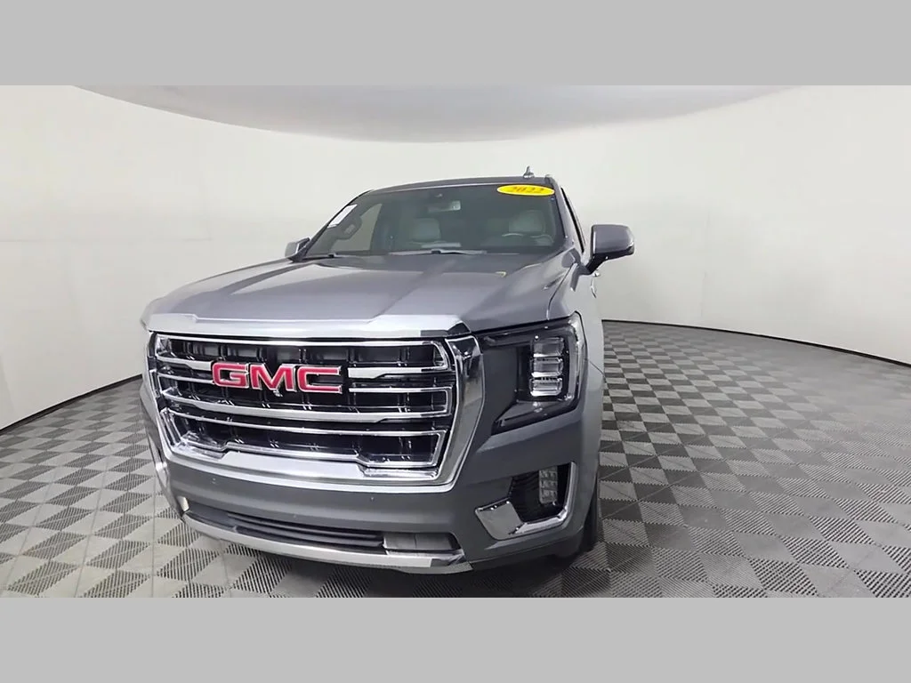 Used 2022 Satin Steel Metallic GMC SLT image 49