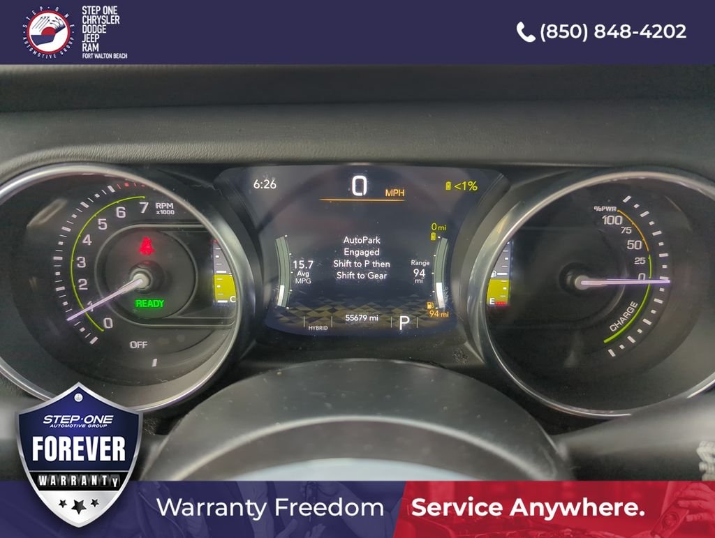 Used 2022 White Jeep Unlimited Sahara 4xe image 34