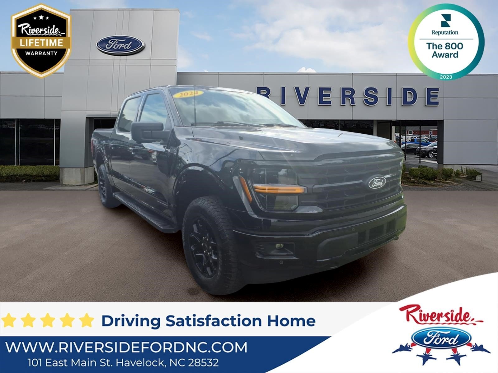 Used 2024 Black Metallic Ford XLT image 1