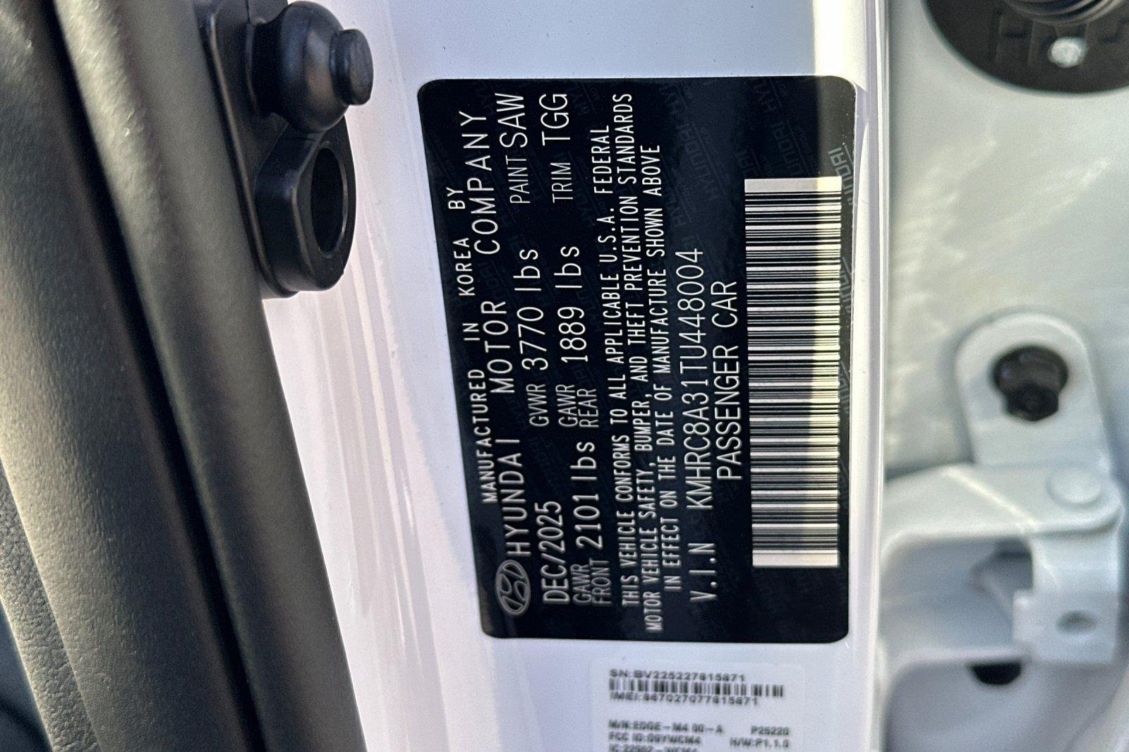 New 2026 Lunar White Hyundai SEL image 26
