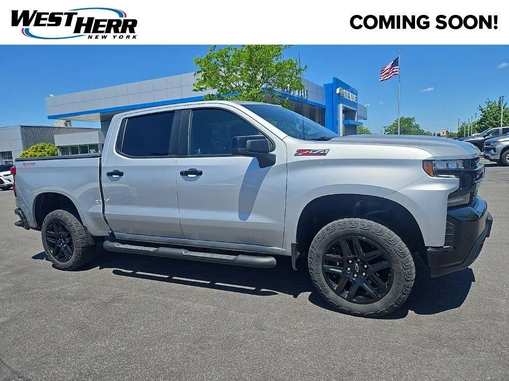 Used 2021 Silver Ice Metallic Chevrolet LT Trail Boss image 1