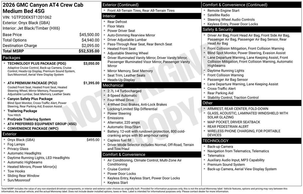 2026 GMC Canyon 4WD AT4 Crew Cab Short Box's photo