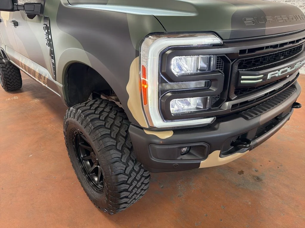 Used 2023 White Metallic / Camo Wrap Ford Lariat image 9