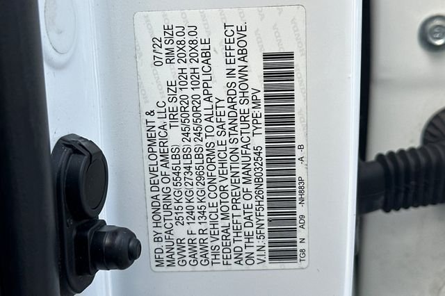 Used 2022 White Honda Special Edition image 34