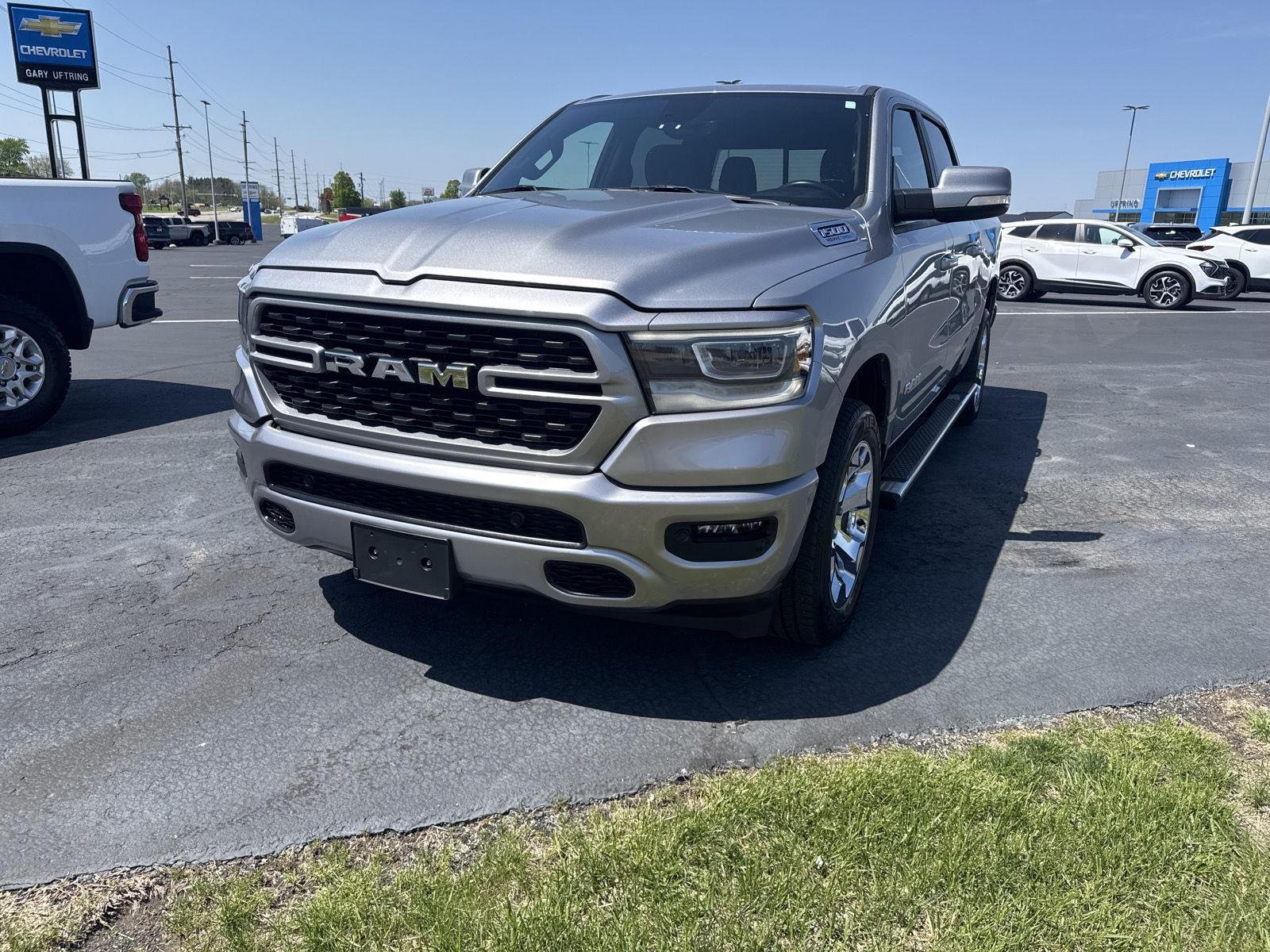 Used 2022 Billet Silver Metallic Clearcoat Ram Big Horn image 6
