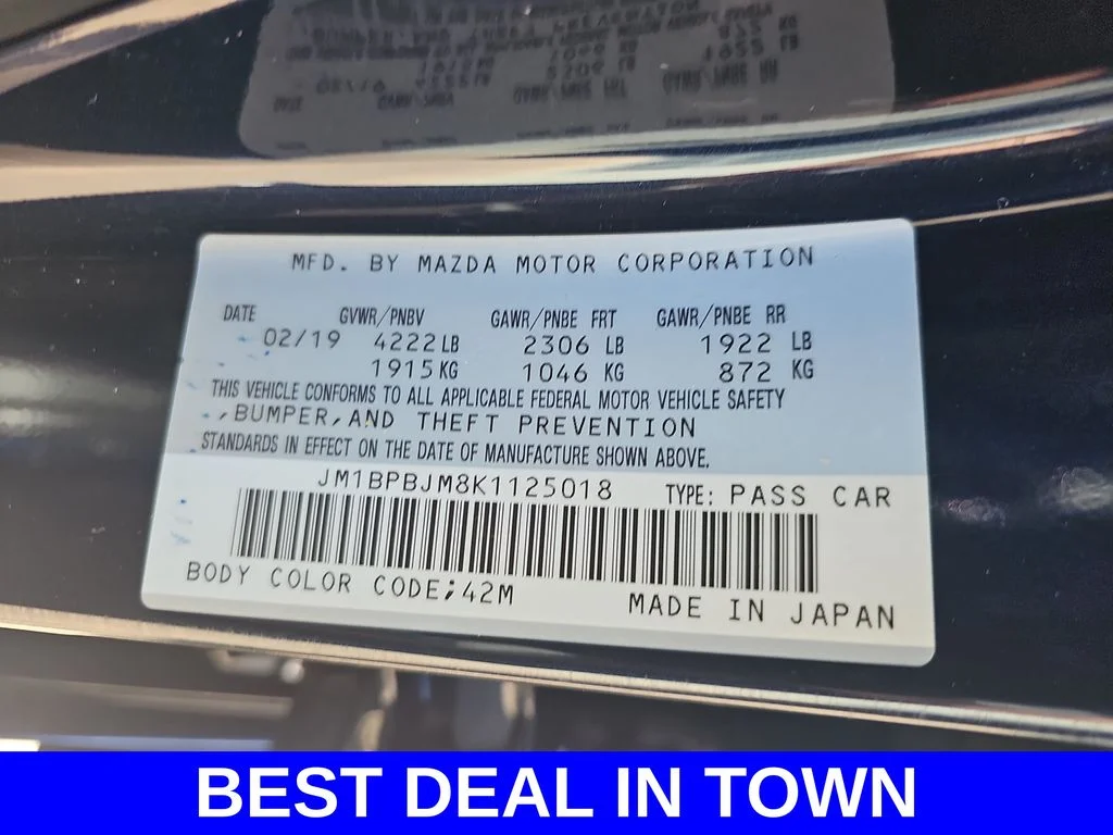 Used 2019 Blue Mazda Base MAZDA3 image 41