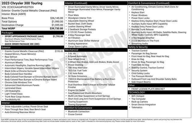 2023 Chrysler 300 Touring - Photo 30