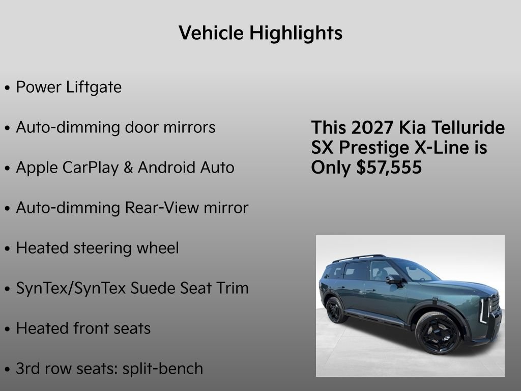 New 2027 Black Jade Green Kia X-Line SX Prestige image 34