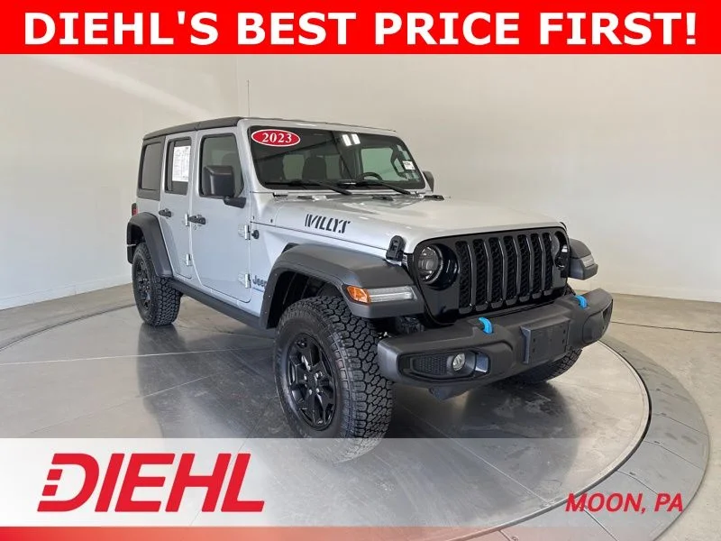 Used 2023 Silver Jeep Base 4xe image 1