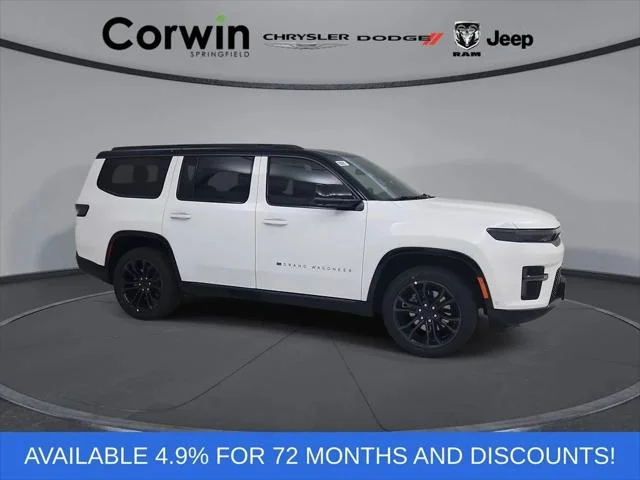 New 2026 Bright White Clear-Coat Exterior Paint Jeep Grand Wagoneer image 1