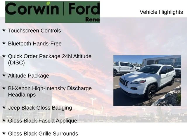 Used 2017 Bright White Clearcoat Jeep Sport image 7