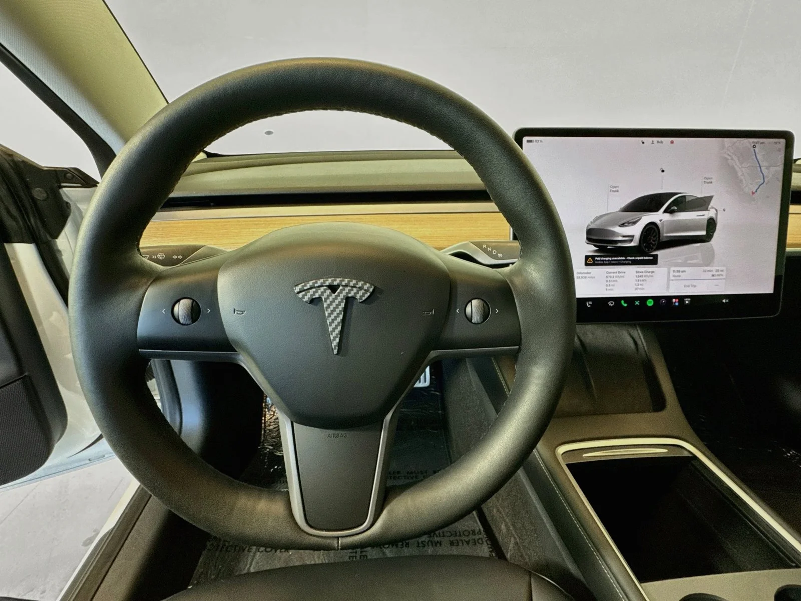 Used 2023 Pearl White Multi-Coat Tesla Performance image 13
