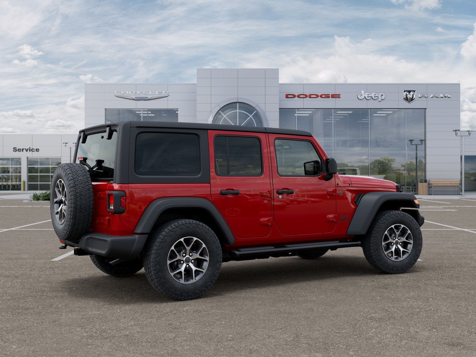 New 2025 Firecracker Red Clearcoat Jeep Sport S image 32