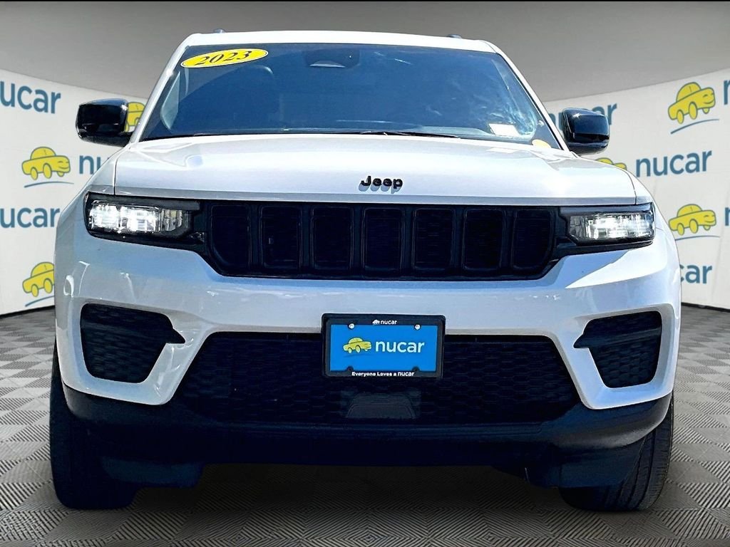 Used 2023 Bright White Clearcoat Jeep Altitude X image 2
