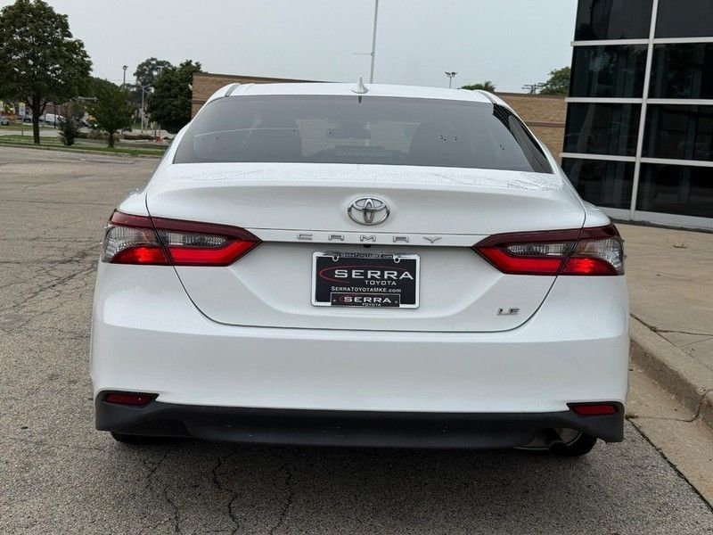 Used 2021 Super White Toyota LE image 4