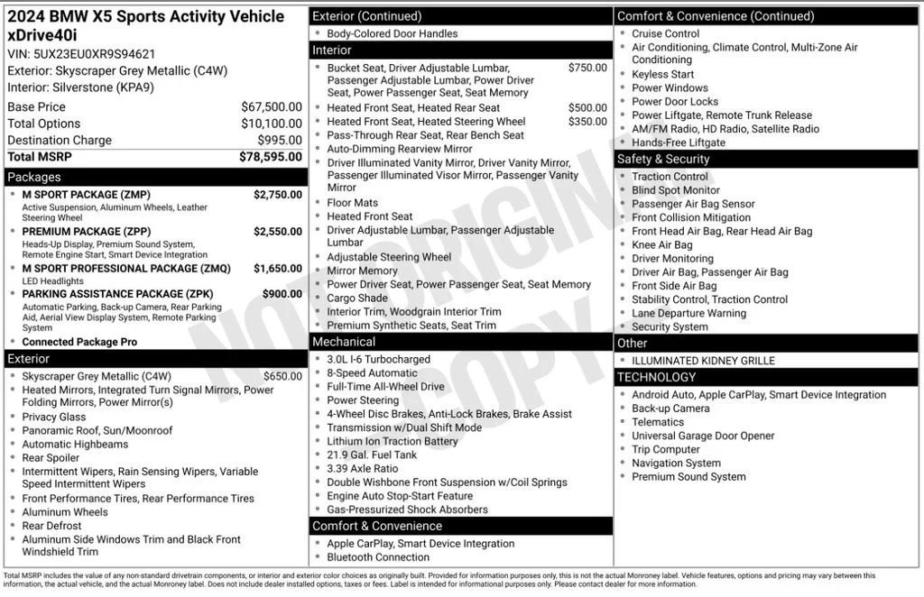 Certified Used 2024 Skyscraper Grey Metallic BMW xDrive40i image 6