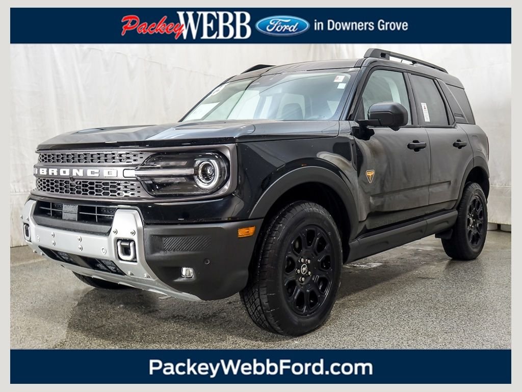 Used 2025 Shadow Black Ford Badlands image 1