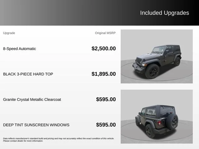 New 2026 Granite Crystal Metallic Clearcoat Jeep Sport image 4